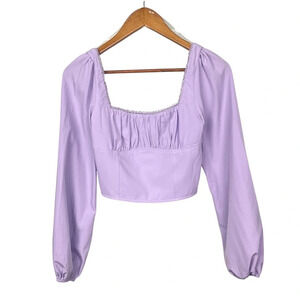 Pacsun L.A. Hearts Lavender Corset Long Sleeve